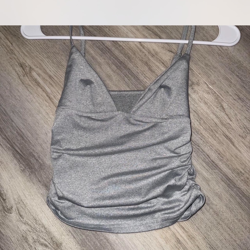 Gray Women's Spaghetti Strap Top